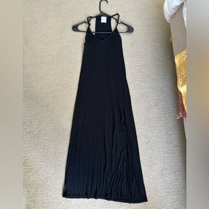 Olivia Rae black tank dress with slit, size small